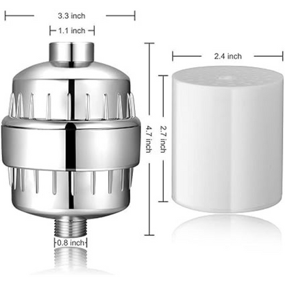 Filtro de ducha descalcificador de 20 etapas